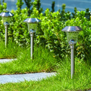 8 Pack Solar Powered Lights LED Path Garden Light