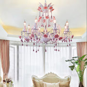  Flower Crystal Lamp Chandeliers 