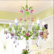  Flower Crystal Lamp Chandeliers 