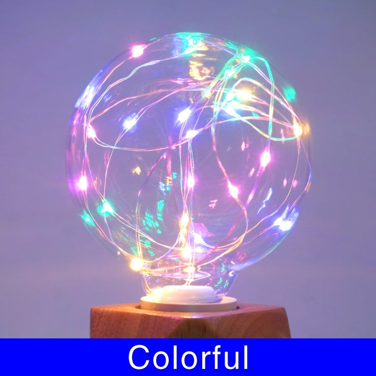 Led glass copper lamp bulb