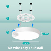 Rechargeable Motion Sensor Ceiling Light 