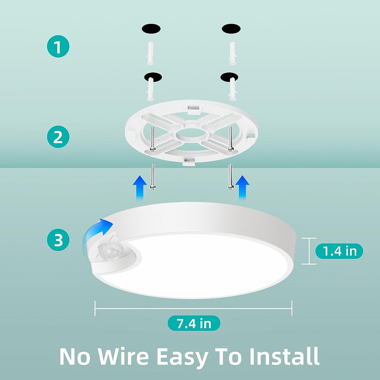 Rechargeable Motion Sensor Ceiling Light 