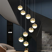 Luxury Villa Duplex Staircase Chandelier