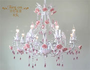  Flower Crystal Lamp Chandeliers 