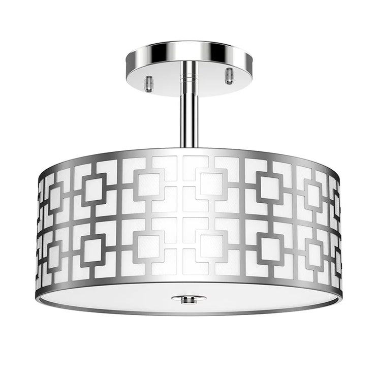 3 Light Semi-Flush Modern Mount Ceiling Light  