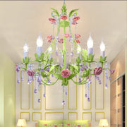  Flower Crystal Lamp Chandeliers 