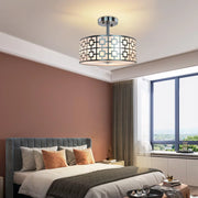 3 Light Semi-Flush Modern Mount Ceiling Light  